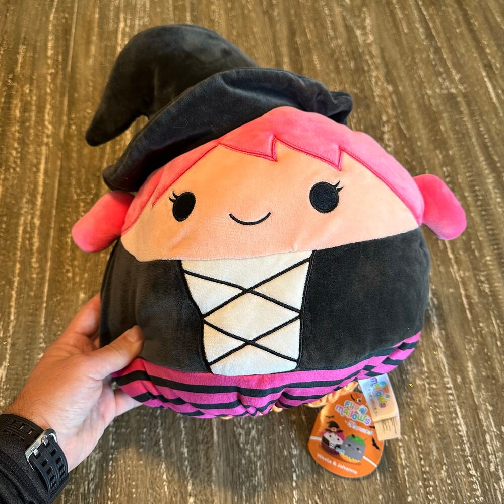 NWT Squishmallows Flipamallows Witch Cauldron Wexla 2 in 1 Plush Toy Lovie 12”